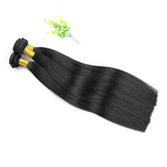 #1 JET BLACK MACHINE HAIR WEFT REMY HAIR EXTENSIONS