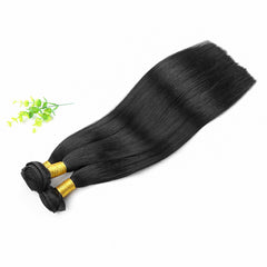 #1 JET BLACK MACHINE HAIR WEFT REMY HAIR EXTENSIONS