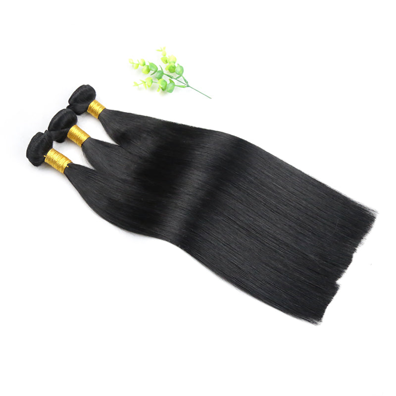 #1 JET BLACK MACHINE HAIR WEFT REMY HAIR EXTENSIONS