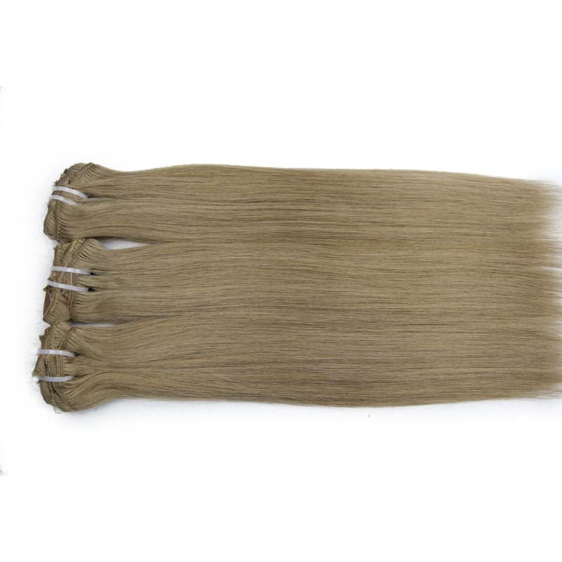 #8 HONEY BROWN CLIP IN REMY HAIR EXTENSIONS