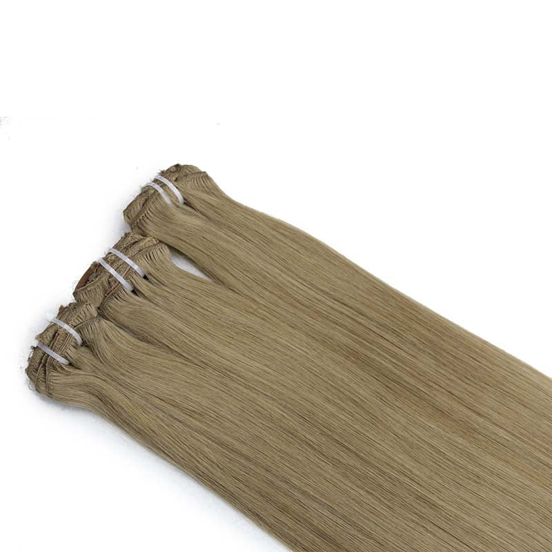 #8 HONEY BROWN CLIP IN REMY HAIR EXTENSIONS