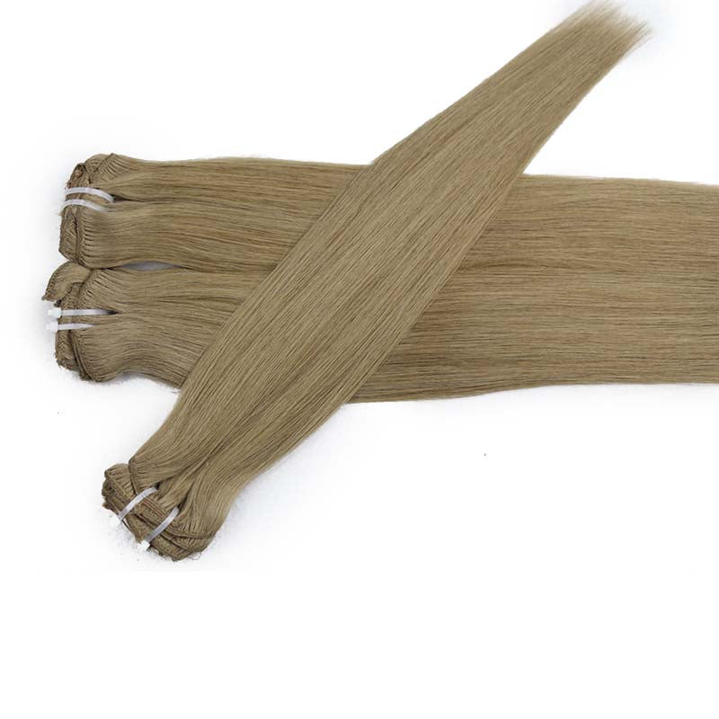 #8 HONEY BROWN CLIP IN REMY HAIR EXTENSIONS