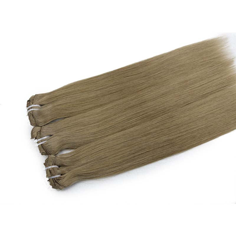 #8 HONEY BROWN CLIP IN REMY HAIR EXTENSIONS