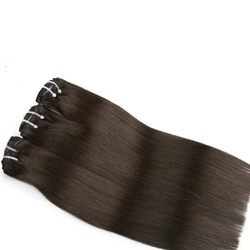 #2 DARK BROWN CLIP IN REMY HAIR EXTENSIONS