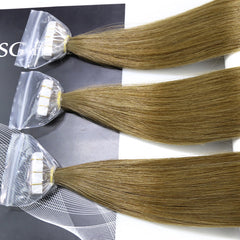 BRONZED BROWN #6 TAPE IN REMY HAIR EXTENSIONS