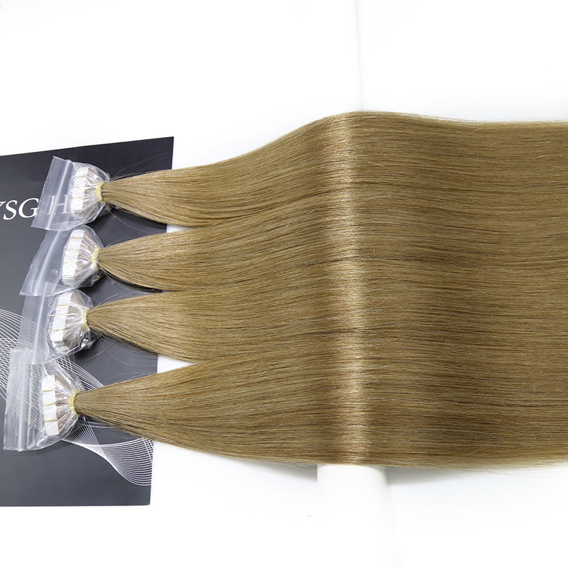 #60 BLONDE TAPE IN REMY HAIR EXTENSIONS