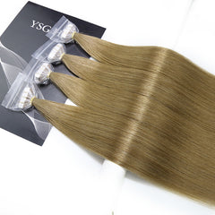 HONEY BROWN #8 TAPE IN REMY HAIR EXTENSIONS