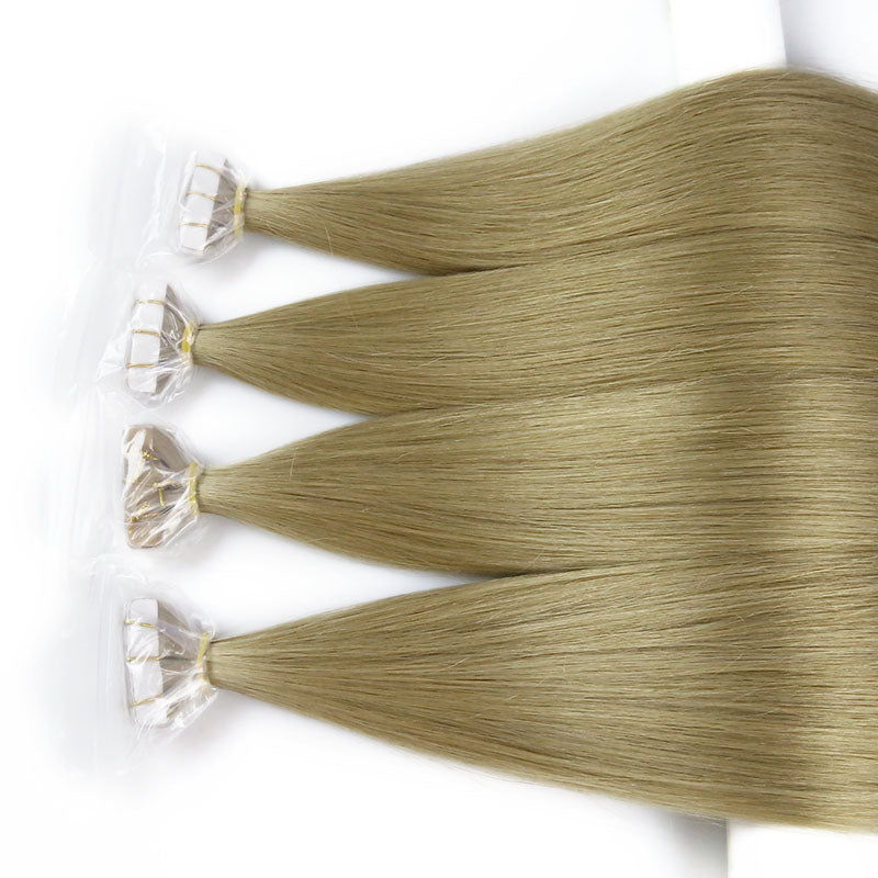 #18 BROWN TAPE IN REMY HAIR EXTENSIONS