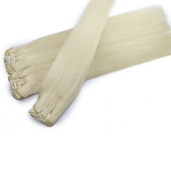 #60 BLONDE CLIP IN REMY HAIR EXTENSIONS