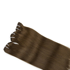 #4 CHOCOLATE BROWN CLIP IN REMY HAIR EXTENSIONS