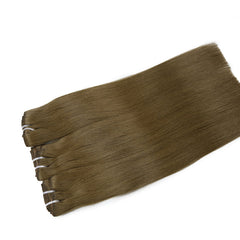 #6 BRONZED BROWN CLIP IN REMY HAIR EXTENSIONS