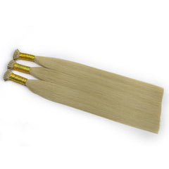 #60 BLONDE I TIP KERATIN REMY HAIR EXTENSIONS