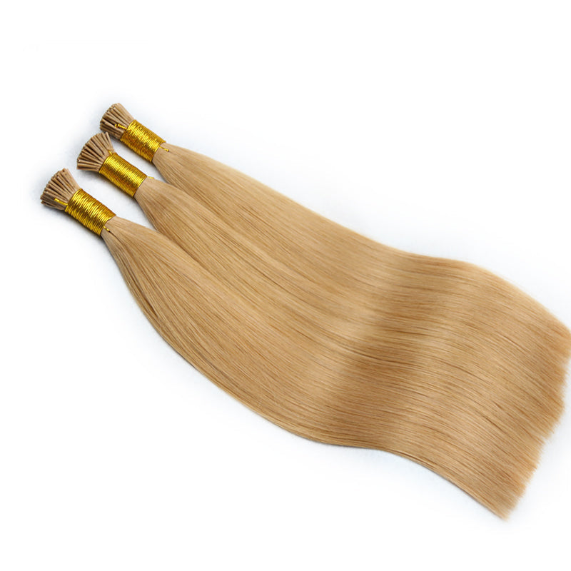 #27 STRAWBERRY BLONDE I TIP KERATIN REMY HAIR EXTENSIONS