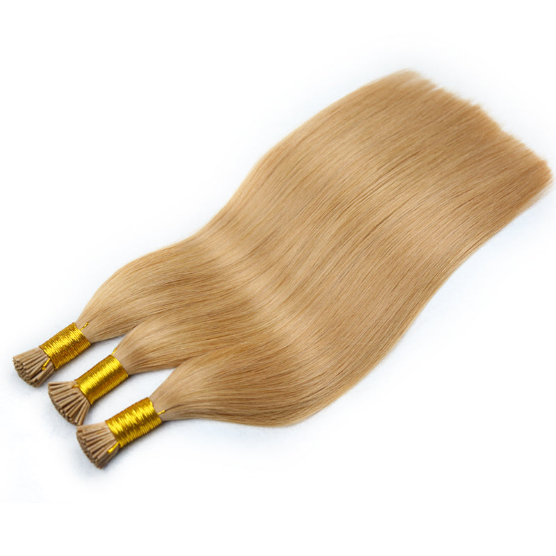 #27 STRAWBERRY BLONDE I TIP KERATIN REMY HAIR EXTENSIONS