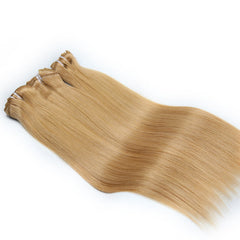 #6 BRONZED BROWN CLIP IN REMY HAIR EXTENSIONS