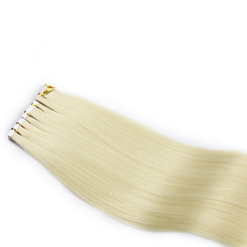 #60 BLONDE TAPE IN REMY HAIR EXTENSIONS