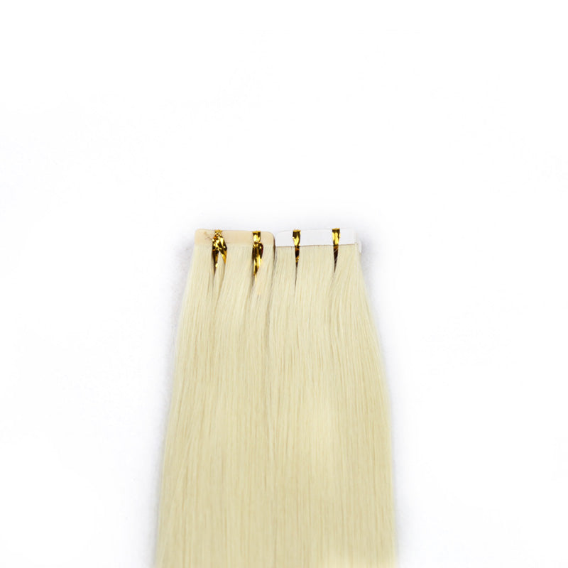 #60 BLONDE TAPE IN REMY HAIR EXTENSIONS